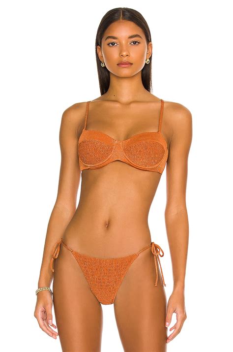 LSPACE Marley Bikini Top In Amber REVOLVE