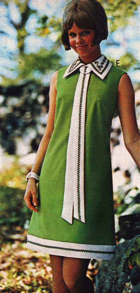 Pennys Ss 71 Green Short Dress In 2024 Short Green Dress Sixties