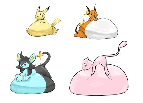 Agnph Gallery Fat Luxio Mew Mythical Pokemon Pikachu