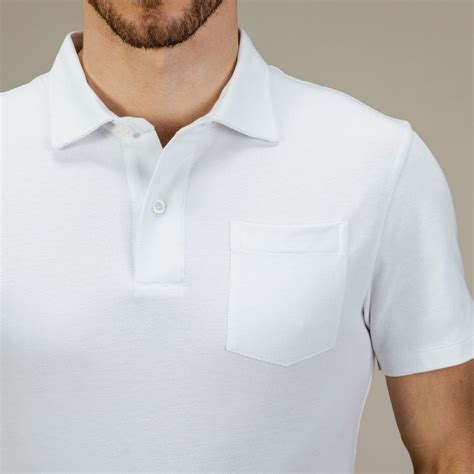 White Short Sleeved Polo Shirt Tailor Store®