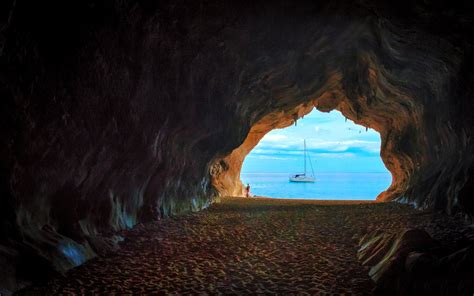 Scarica Sfondi Mar Mediterraneo La Caverna Grotta Estate Mare