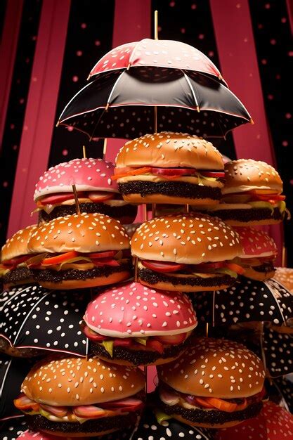 Premium Ai Image Pop Art On The Plate Yayoi Kusamas Burger Takes