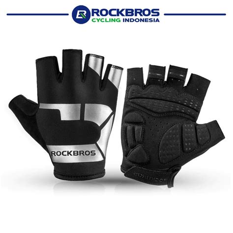 Jual Rockbros S Sarung Tangan Sepeda Shock Proof Half Finger Gloves