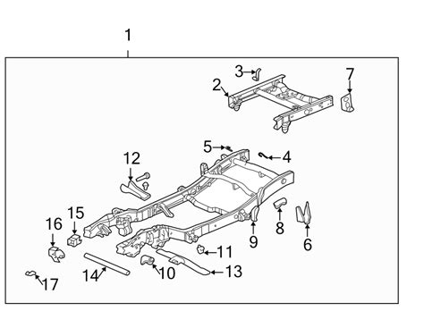 2004 Chevrolet Silverado 2500 Hd Frame Crossmember Front 2wd 2wd