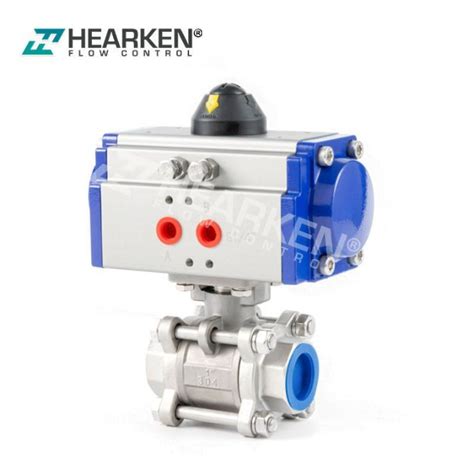 Rack And Pinion Pneumatic Actuator Mounted With Pcs Ball Valve Pcs