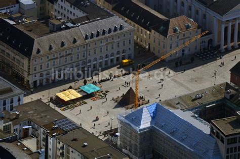 Karlsruhe Aus Der Vogelperspektive Stra Enf Hrung Der Flaniermeile