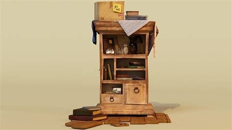 Library - bookshelf 3D model | CGTrader