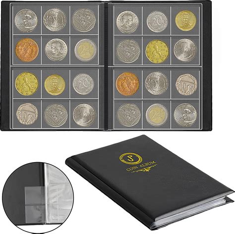 Caxmtu Coins Holders Collection Storage Money Penny Album Book