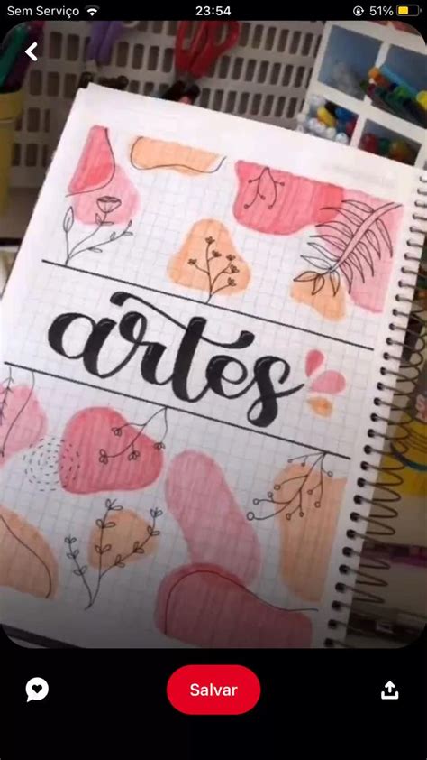 Pin De Emanuelly Zangrande Em Pins Criados Por Voc Caderno De Artes