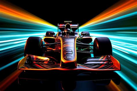 Premium AI Image | A colorful picture of a race car with the number 2 ...