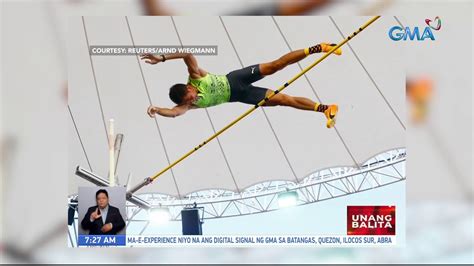 Pinoy Pole Vaulter Ej Obiena Wagi Muli Ng Gold Medal Sa St Wendel