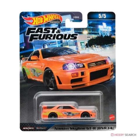 Promo Hot Wheels Premium Nissan Skyline GTR BNR R Fast Furious Ban Karet Diskon Di