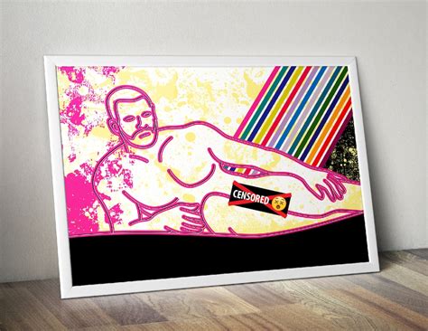 Sexy Gay Poster Etsy