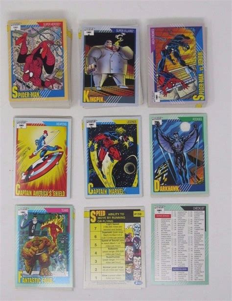 1991 Impel Marvel Universe Series 2 Trading Cards Complete 162 Card