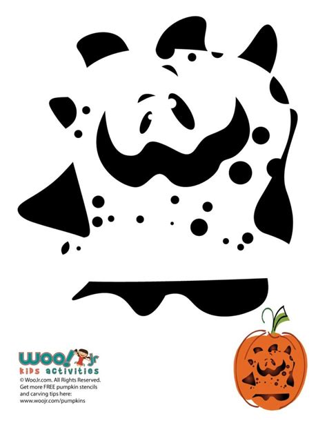 Monster Pumpkin Carving Stencils Woo Jr Kids Activities Children