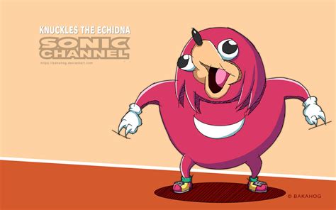 Sonic Channel Knuckles The Echidna Normie Meme By Bakahog On Deviantart