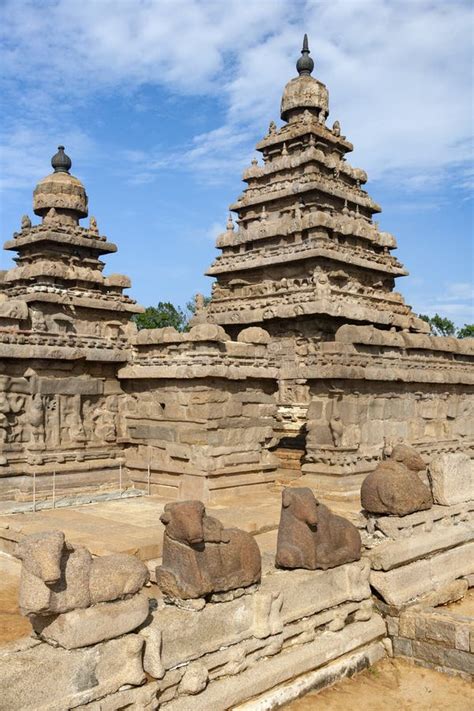 Templo De La Orilla Mamallapuram Tamil Nadu La India Imagen De Archivo Imagen De Asia