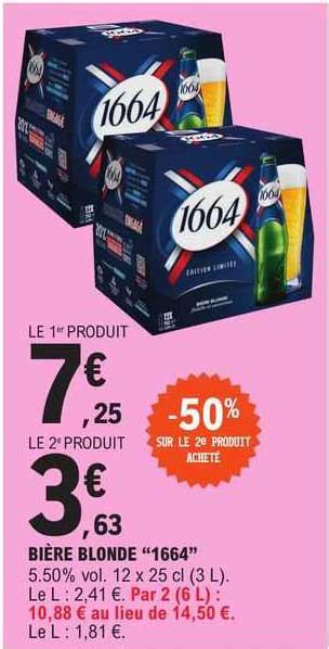 Promo Bière Blonde chez E Leclerc Express iCatalogue fr