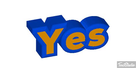 Yes Word Animated  Logo Designs