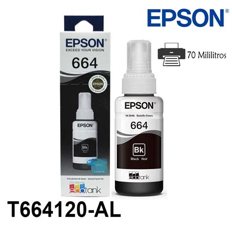 Tinta Epson T664120 AL Negro L575 Original