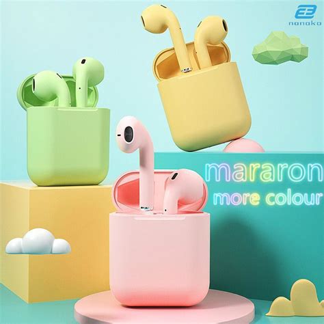 Jual Headset Bluetooth InPods 12 Macaron TWS Headset Sport Earphone