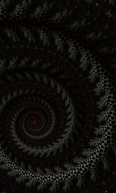 Spiral Fractal Dark Twisted Hd Phone Wallpaper Peakpx