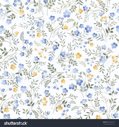 Floral Pattern On White Background Stock Vector (Royalty Free) 455056753 | Shutterstock