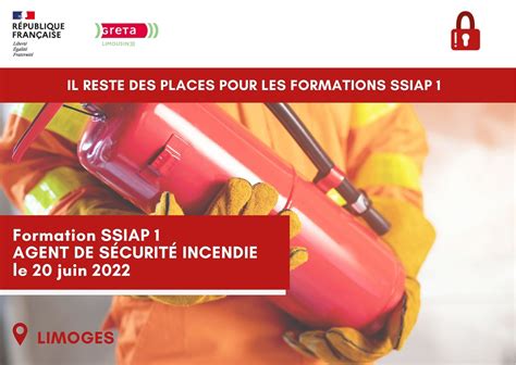 Il reste des places SSIAP 1 Agent de Sécurité Incendie GRETA du