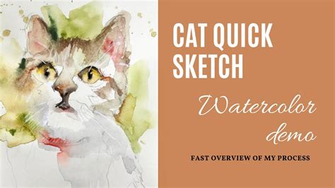 Watercolor Sketch Of A Cat By Valerie Mafrica Artist YouTube