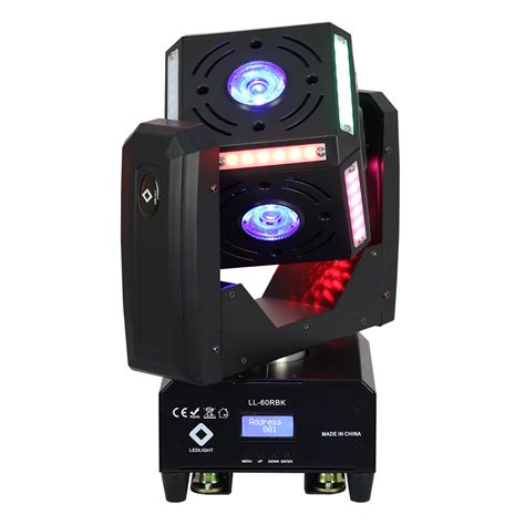 KIT 02 UNIDADES LL 60RBK MOVING CUBE BEAM LED EFFECT 6X12W RGBW