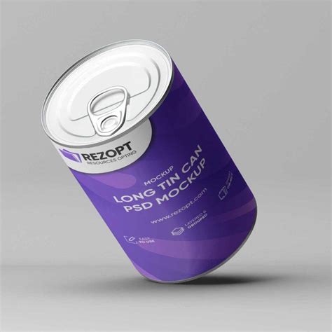 Psd Long Tin Can Mockup Vectors Psd And Resources