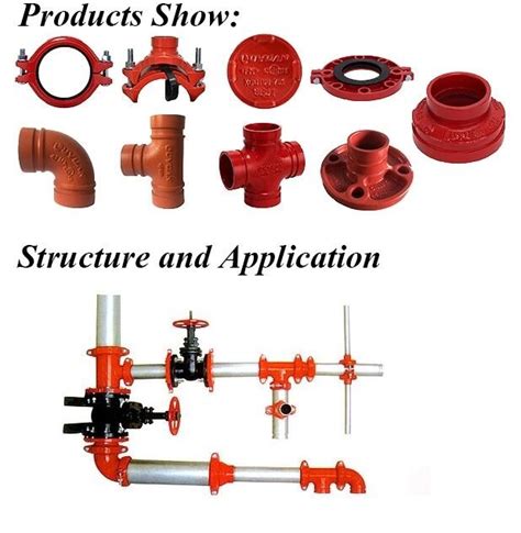 Casting Rigid Grooved Pipe Fittings Fire Resistant Fm Ul Approved