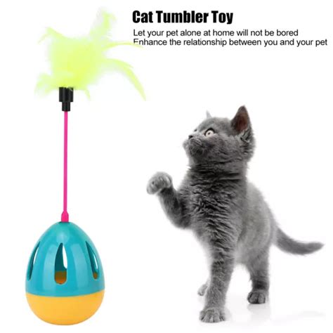 PET ATTRACTIVE SWING Tumbler With Feather Bell Cat Teaser Funny