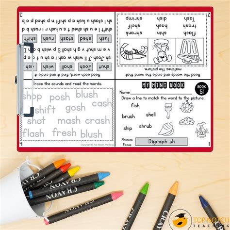 Consonant Digraph Mini Books Top Notch Teaching