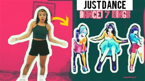 Imitei O Just Dance 7 Rings Ariana Grande Youtube