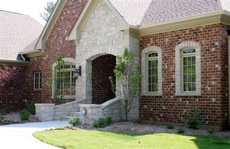 Stone Veneer Over Brick Exterior