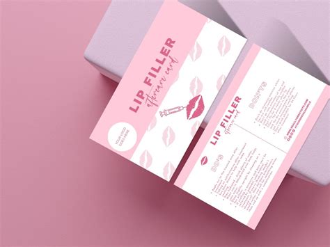 Lip Filler Aftercare Card Nurse Injector Templates Lip Injections