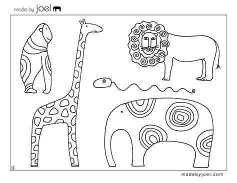 Made by Joel Animal Coloring Sheet Free Printable Template – Made by Joel