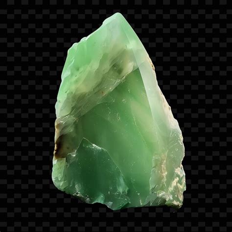 Premium Psd A Green Quartz Stone With A Green Center