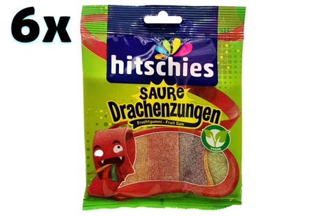 6x Bags Hitschler Dragon Tongues Sour Gummy Candy 🍬 Tracked Shipping Ebay