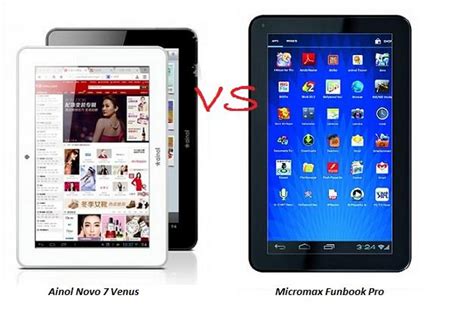 Ainol Novo Venus V S Micromax Funbook Pro Which One Is Better