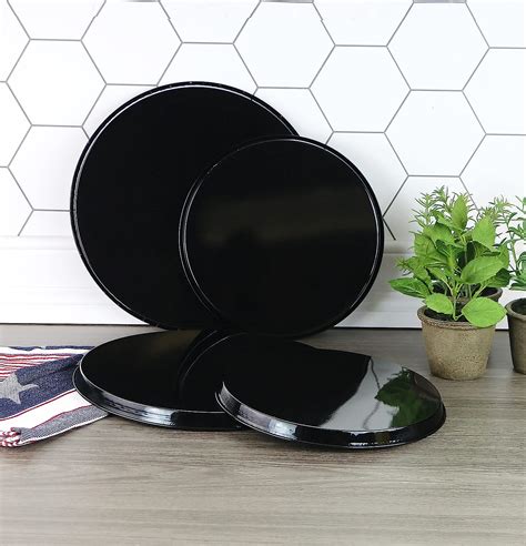 Buy Reston Lloyd Electric Stove Burner Covers Set Of Black Online