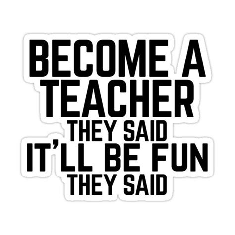 Funny Teacher Sticker