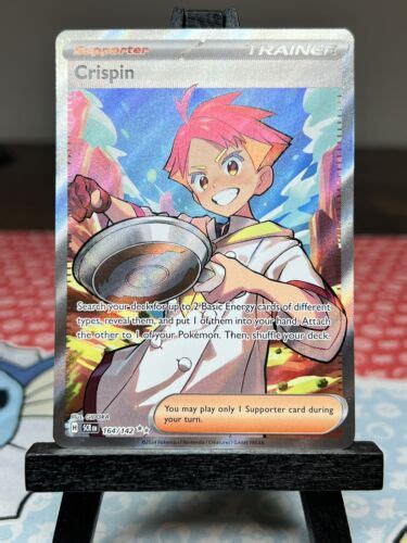 Pokémon TCG Crispin 164/142 Stellar Crown Full Art Ultra Rare Trainer Near Mint | eBay