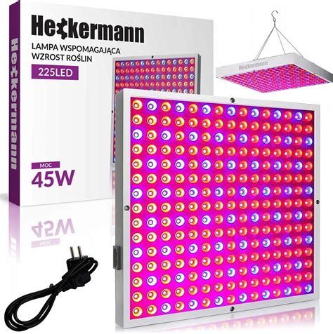 Heckermann Home Garden Lampa Led Do Wzrostu Uprawy Roślin Grow Light