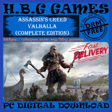 Assassins Creed Valhalla Complete Edition Pc Digital Download Offline Drm Free Bonus