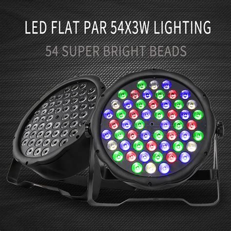 Shehds Luz Par Led Rgbw De X W Bola De Discoteca Varios Colores