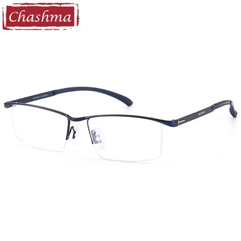 Chashma Titanium Alloy Eyeglass Frame Men Square Myopia Optical