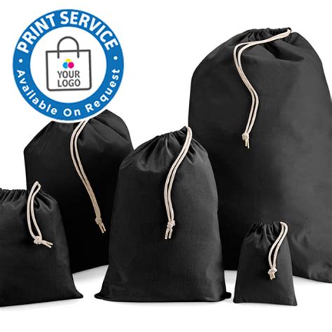Black Cotton Drawstring Bags | Stock Black Cotton Drawstring Bags ...