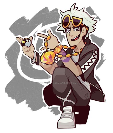 Guzman Team Skull Leader Pokemon Sun And Moon Fan Art By Vodkatune